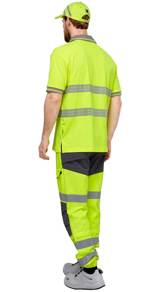 Футболка-поло сигнальная Фликер фл.-желтая