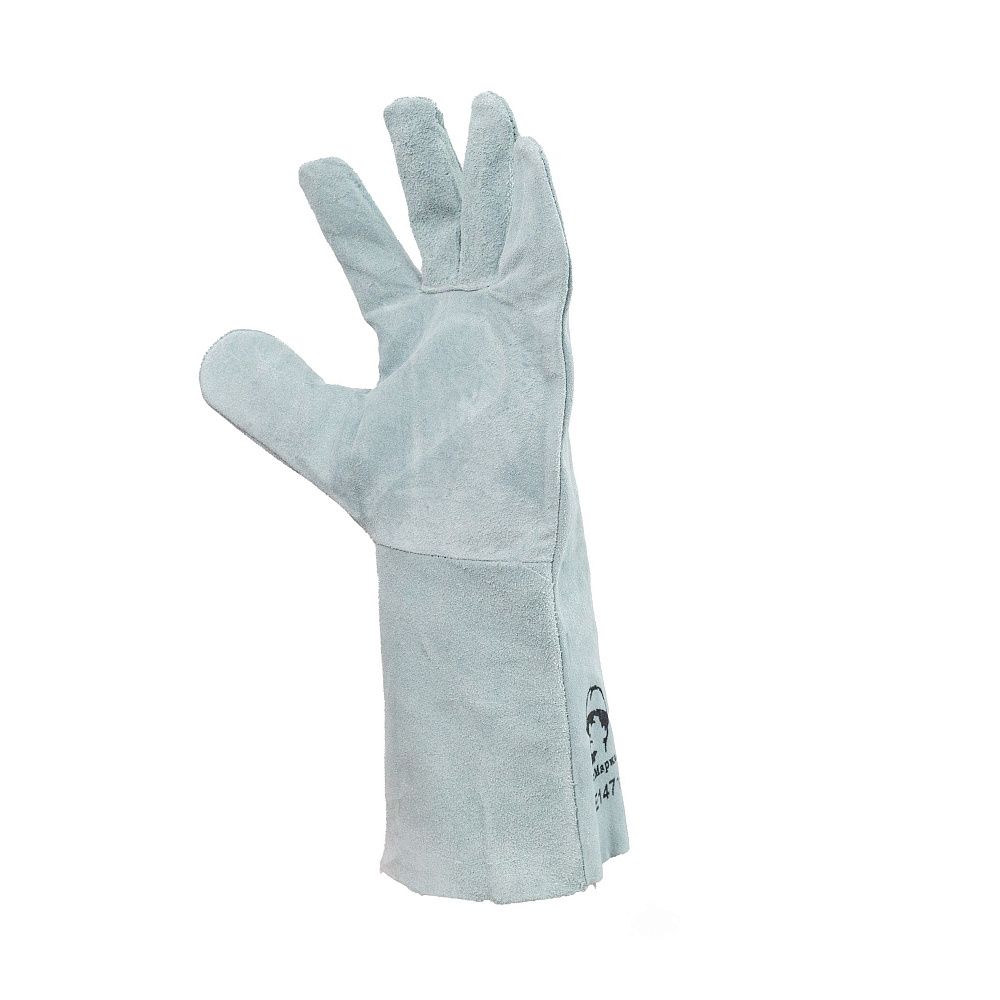 Краги спилковые пятипалые